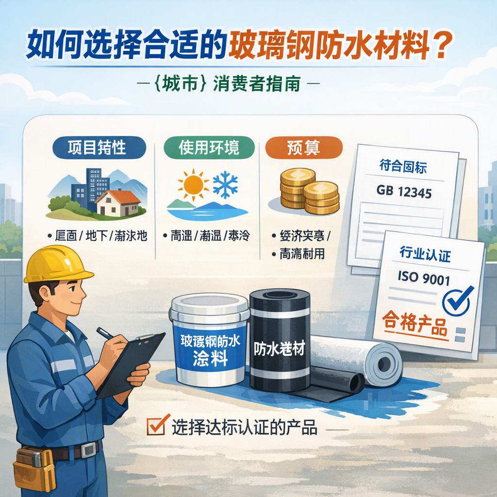 如何判定玻璃钢防水材料的合格标准? 武威 消费者指南